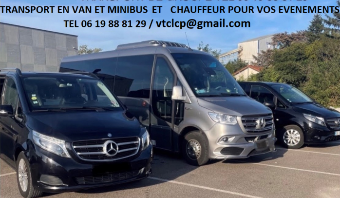 Chauffeur prive en van ou minibus pour vos évènements à Villefranche